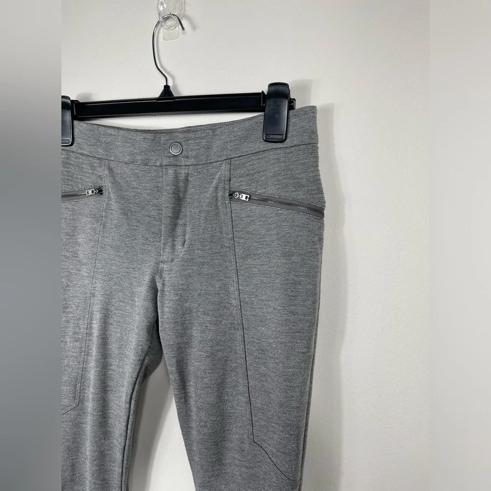 Athleta Ponte Moto 2.0 Skinny Ankle Mid Rise Grey Pants Women's Size 2 - Picture 13 of 16